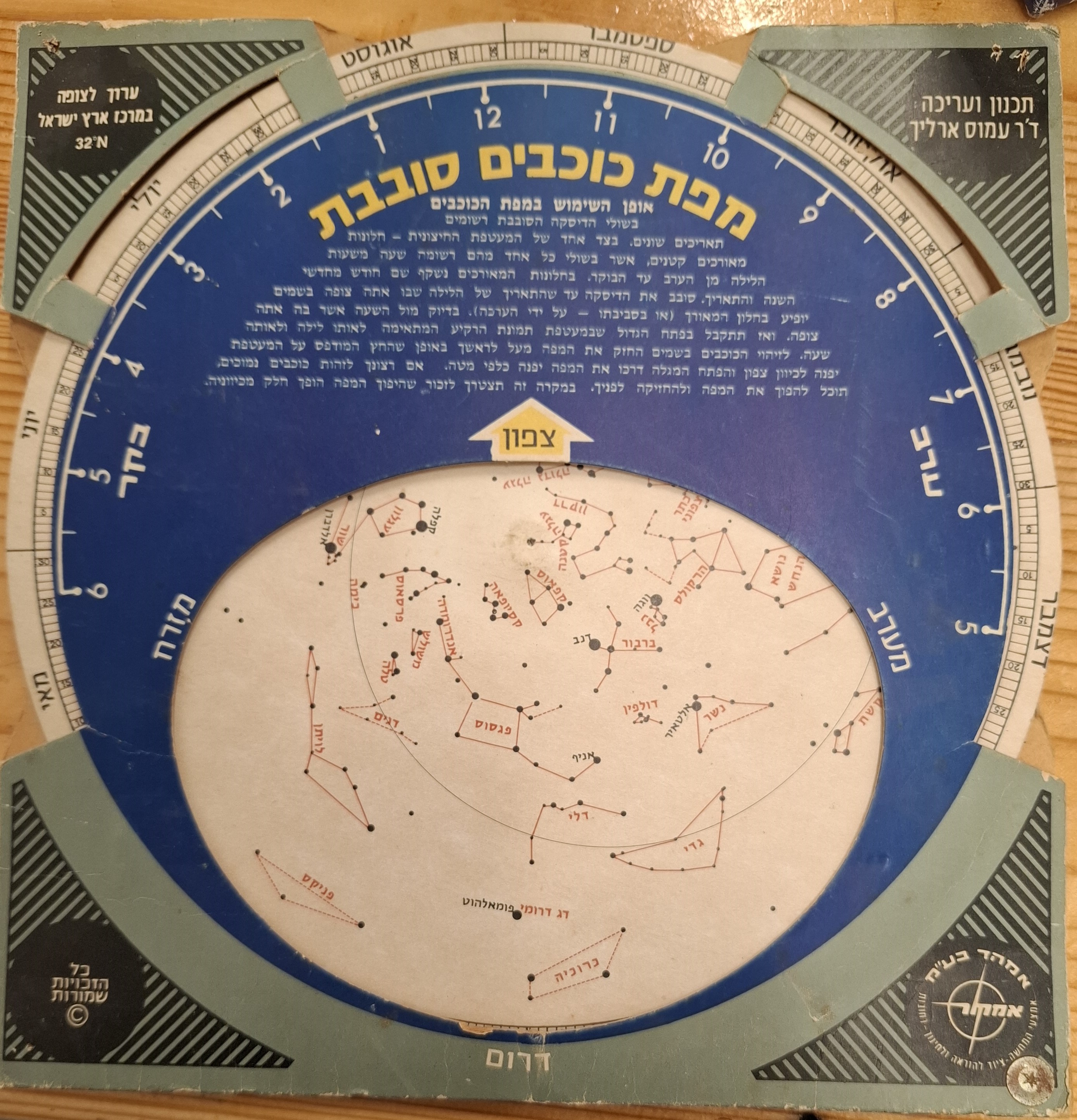 מפת כוכבים סובבת  